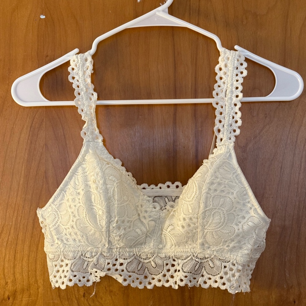 Aeropostale White Lace Bralette